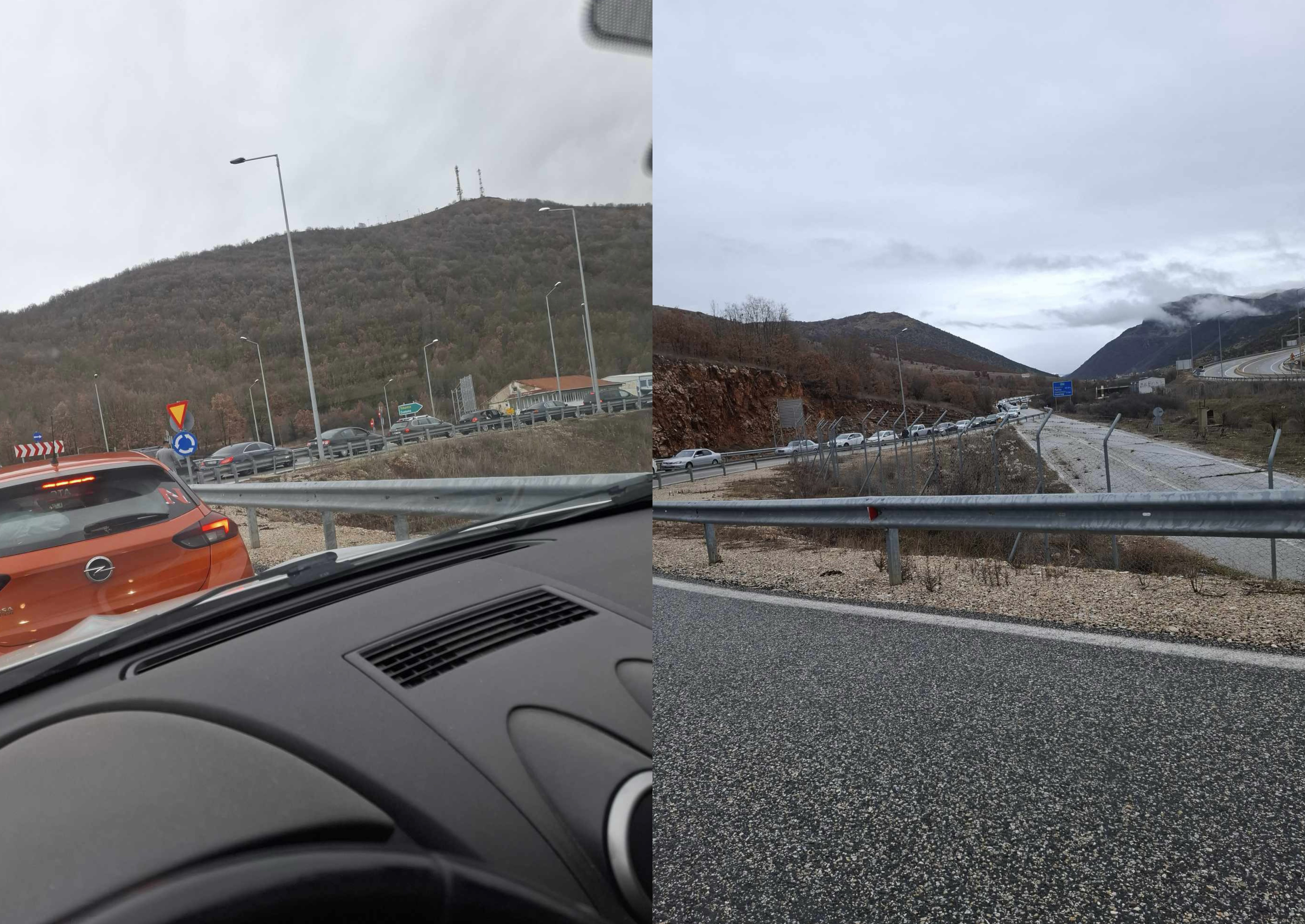 Shqiptarët po kthehen në atdhe për festa, radhë kilometrike në Kapshticë