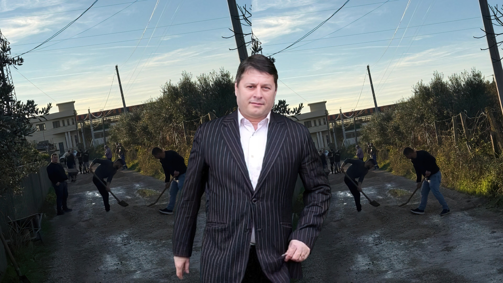 Pjerin Ndreu  përton  të bëjë detyrën  banorët shtrojnë vetë rrugën