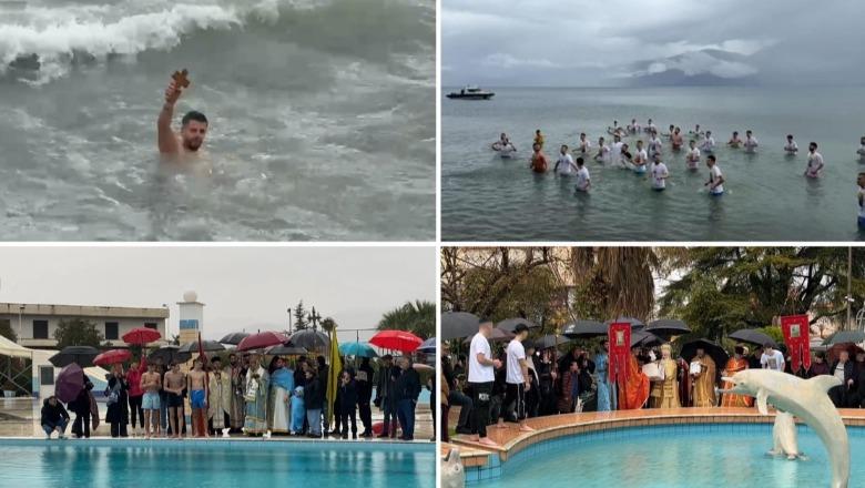 KOLAZH/ Uji i Bekuar, besimtarët sfidojnë të ftohtin për Kryqin e Shenjtë