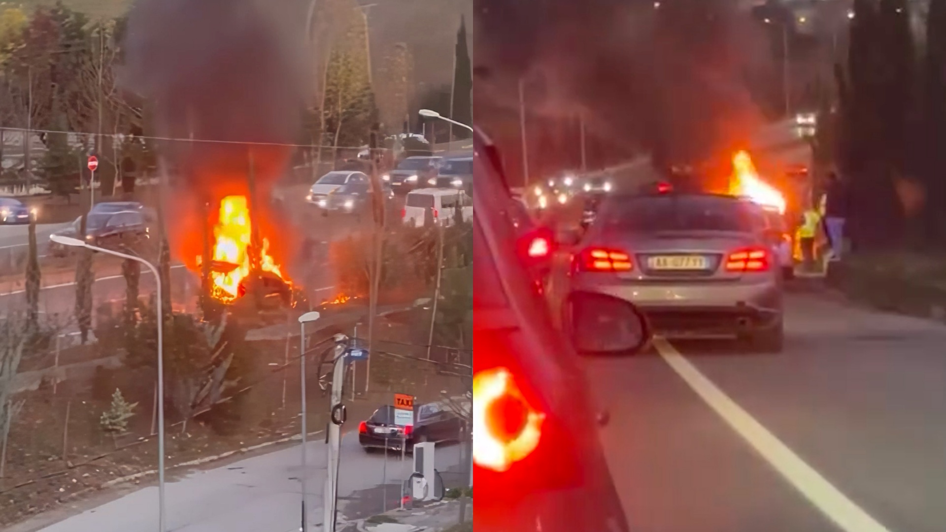 Makina digjet prej 30 minutash  zjarrfikësja s duket kund 