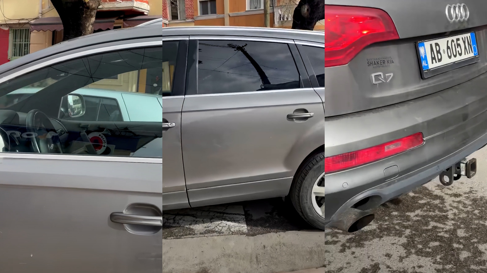 Dhe një gangster me  Audi Q7  që bllokon rrugën e tetraplegjikëve