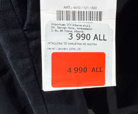 Ulje të çmendura te Zara! Pantallonat nga 3990 lekë bëhen 4990 lekë