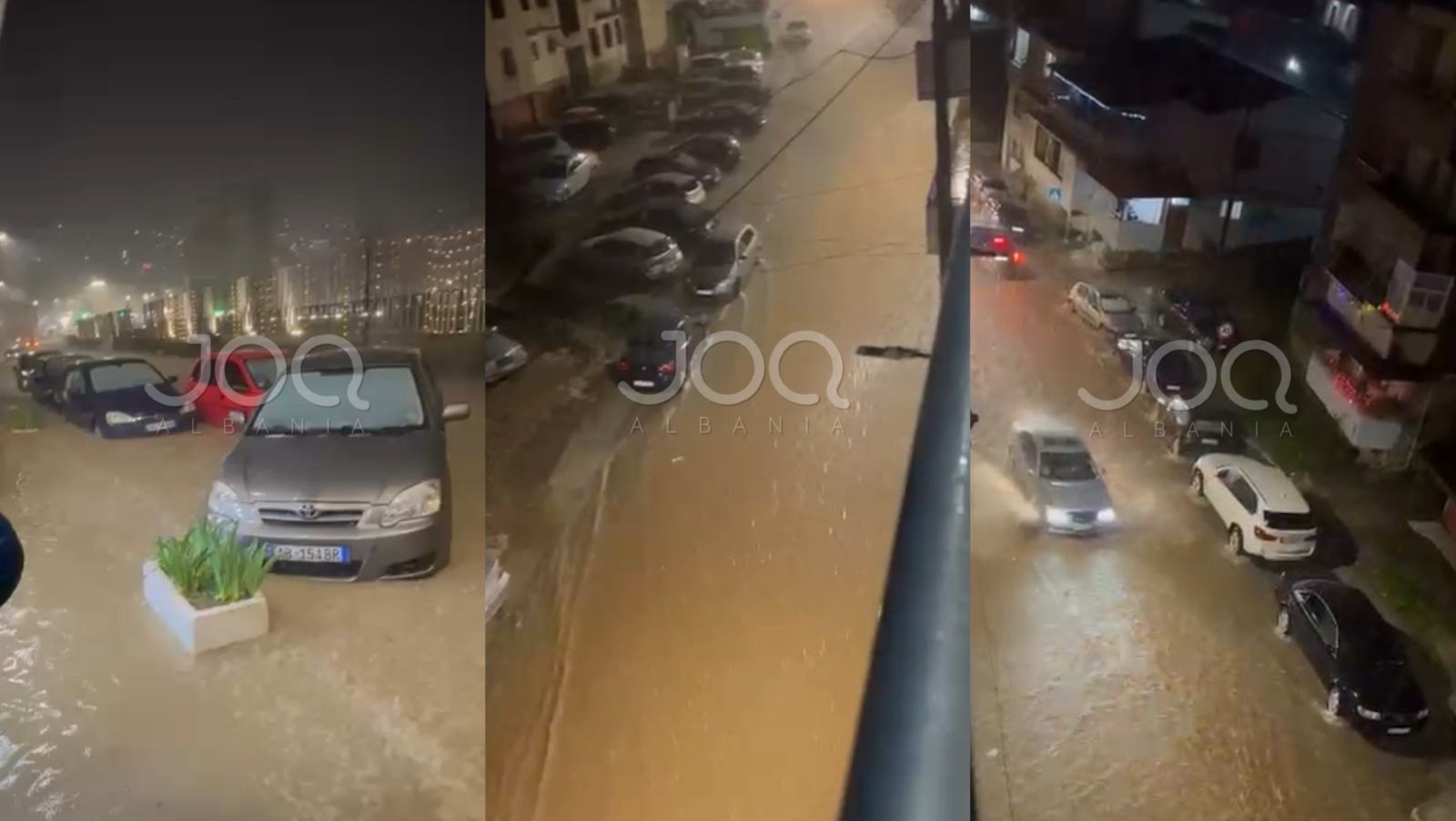 Situatë alarmante në Gjirokastër, përroi i Cullos përmbyt qytetin