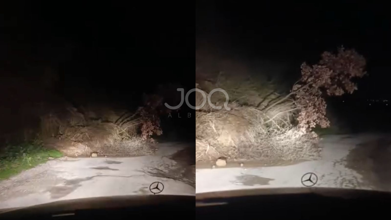  Rruga pa sinjalistikë  Shoferi shpëton mrekullisht nga aksidenti në Lushnje 