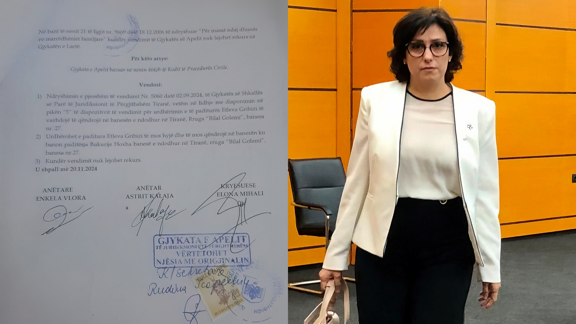 “Vajza më dhunoi, gjyqtarja Alma Kodraliu del mbi Apel, më sjell dhunuesen në shtëpi”