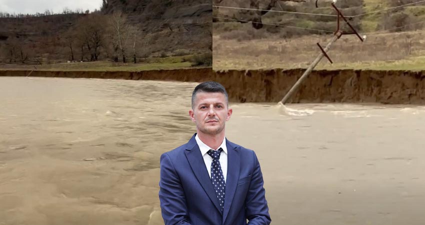 Lumi Fan del nga shtrati dhe gërryen 1 hektar tokë  Rrezikohen banorët e Kodër Rrëshenit