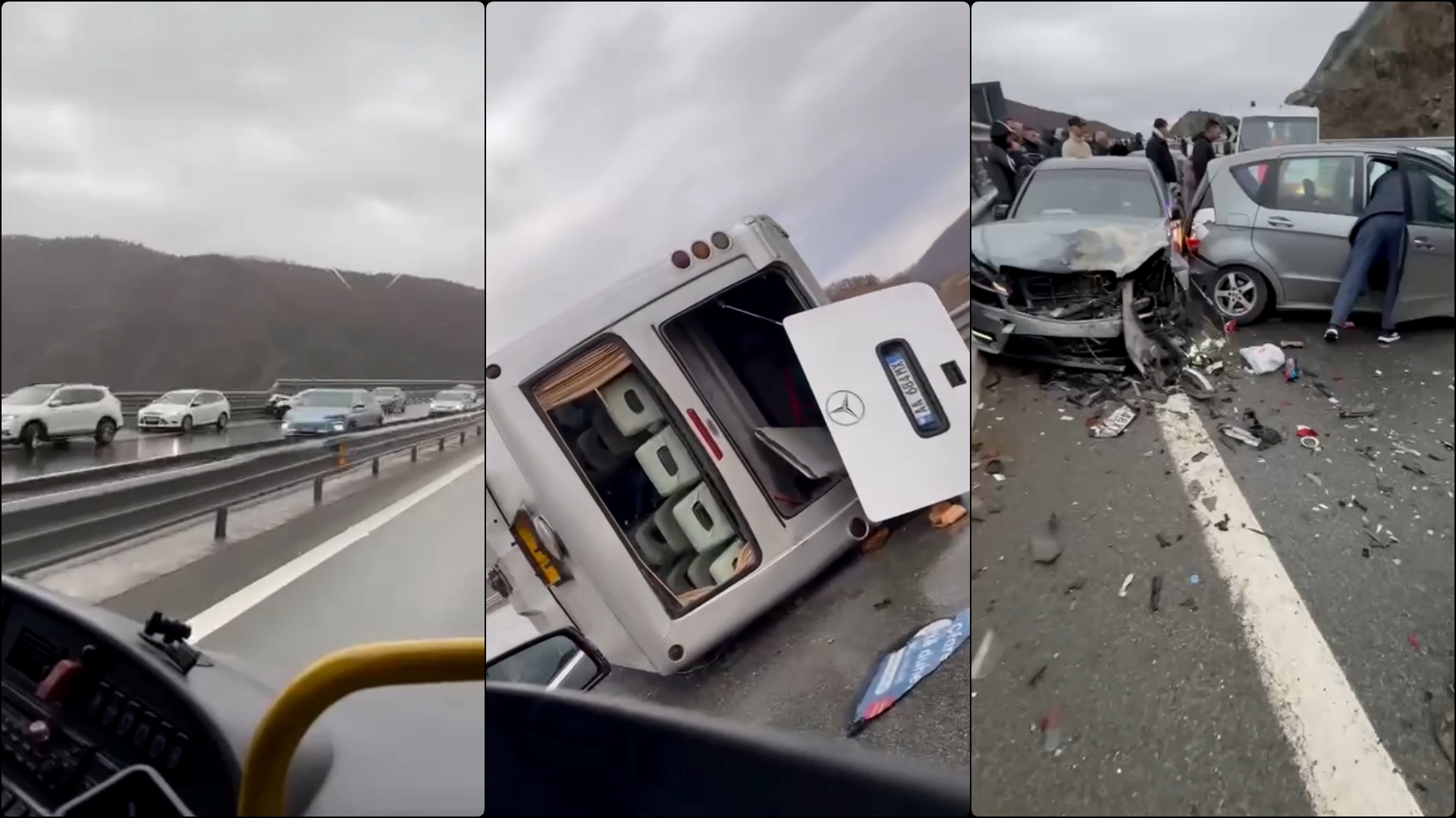 Alarm në Rrugën e Kombit  dhjetëra aksidente për shkak të akullit  qytetarët kërkojnë masa urgjente