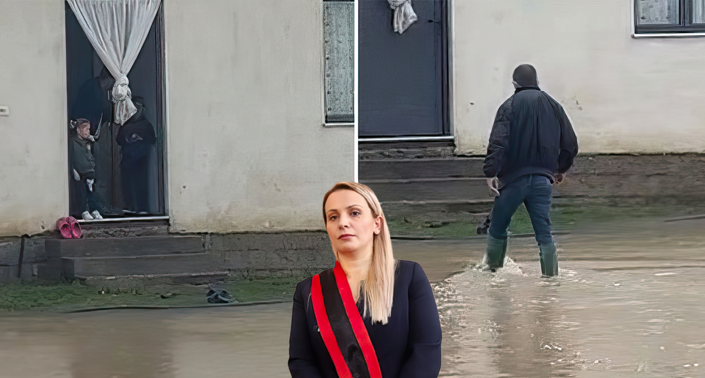 Kurbinasit nxjerrin çizmet e llastikut, banesat zhyten në ujë