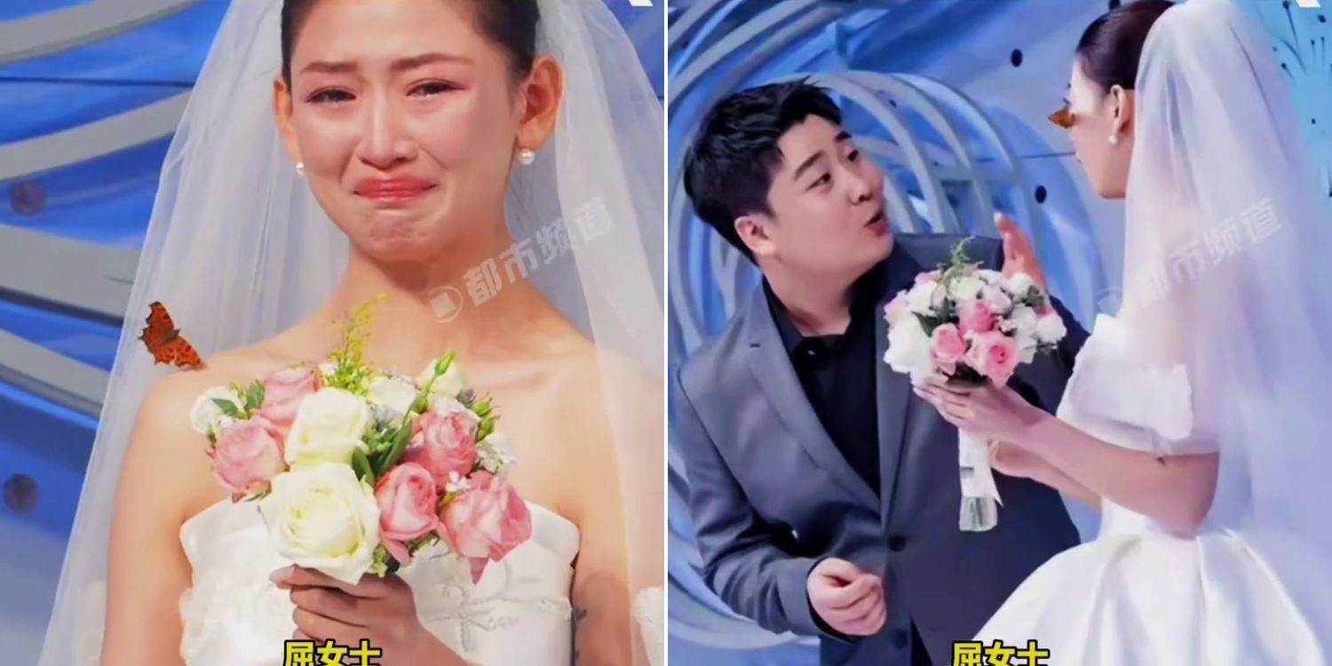 Prekëse  Nusja shpërthen në lot kur një flutur i ulet në sup gjatë dasmës  Është babai im 