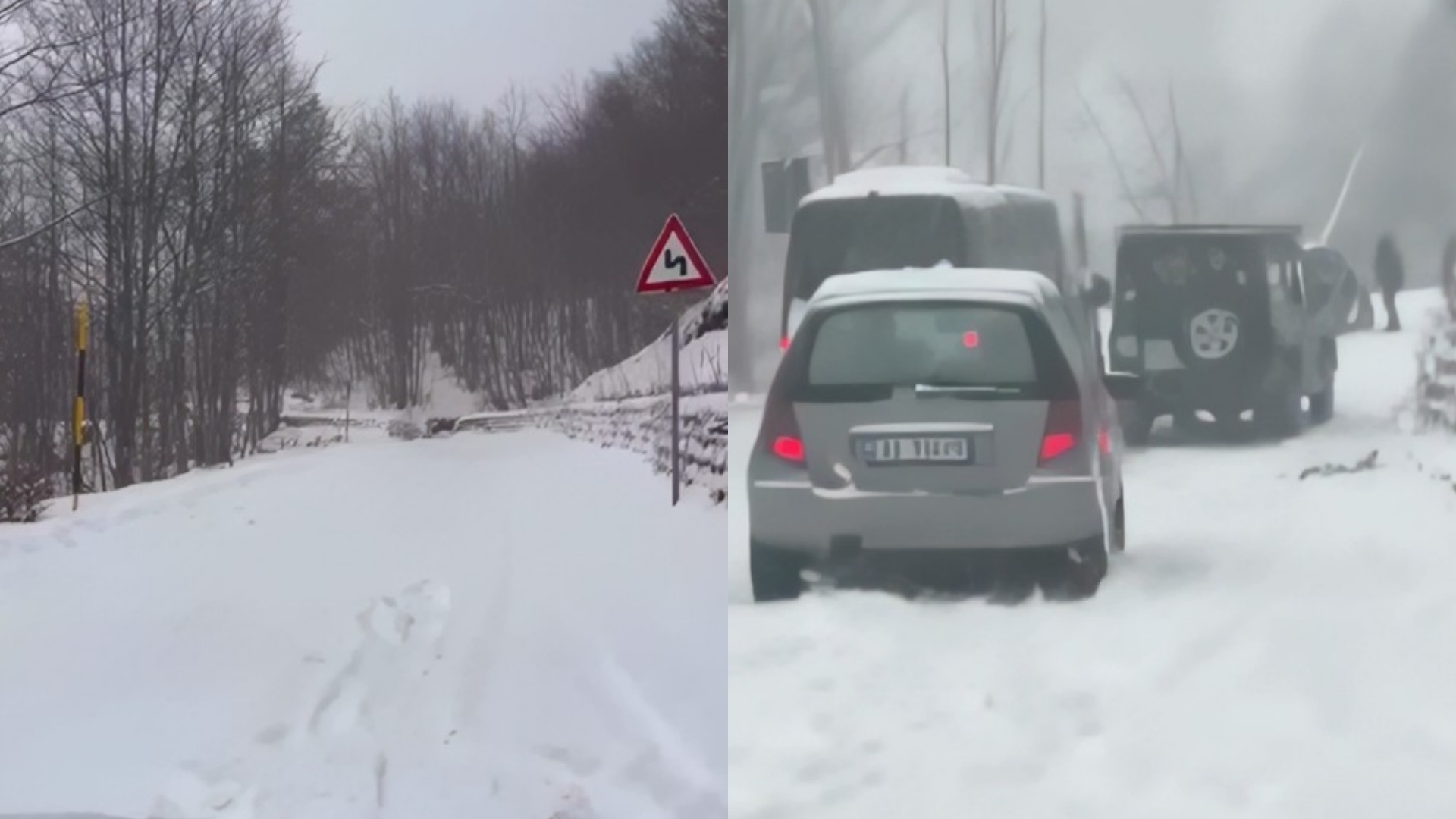 Reshje të dendura dëbore  qytetarët bllokohen në Qafë Thore