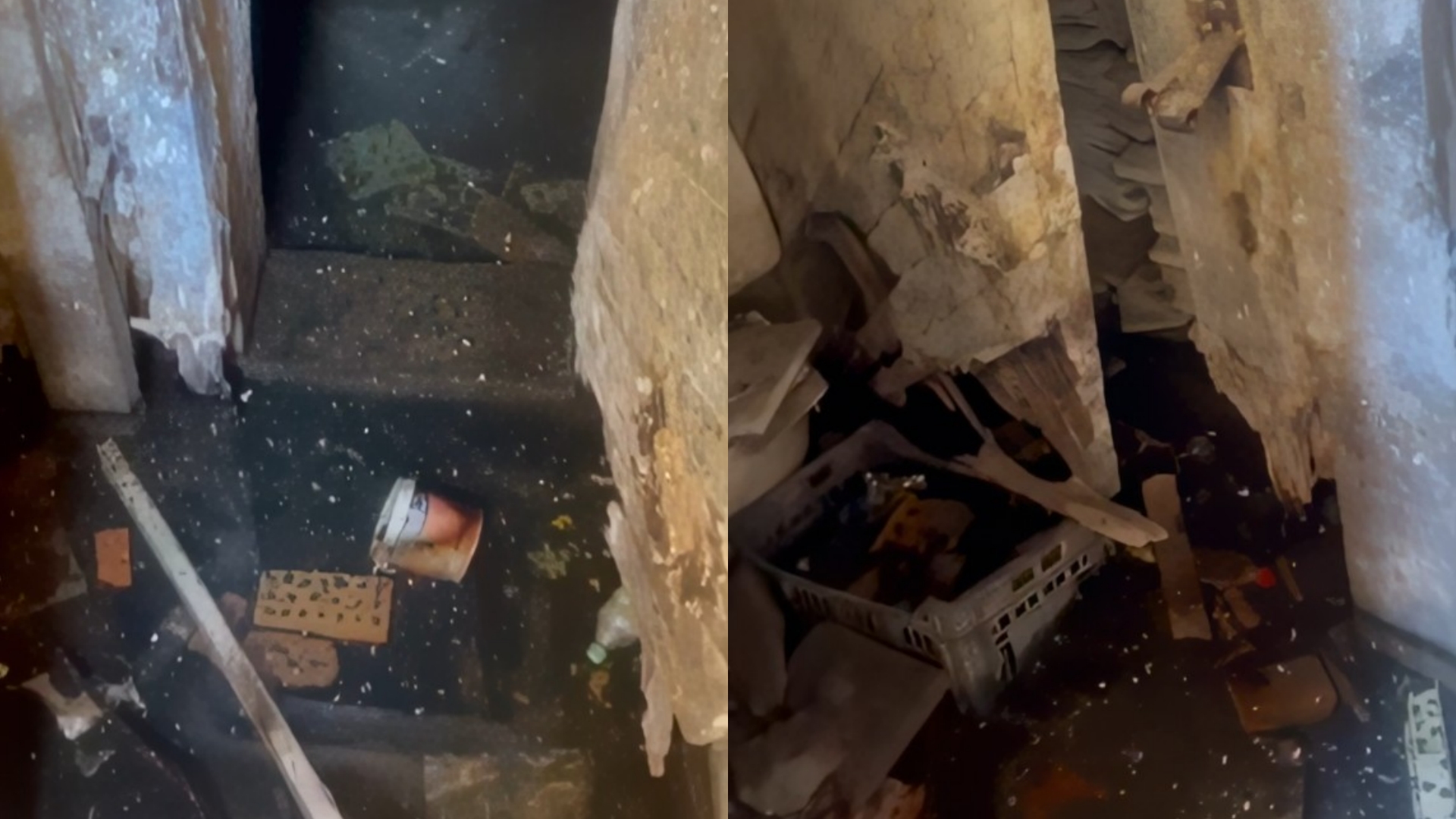 Uji po shkatërron themelet e pallatit, Bashkia nuk bën asnjë ndërhyrje