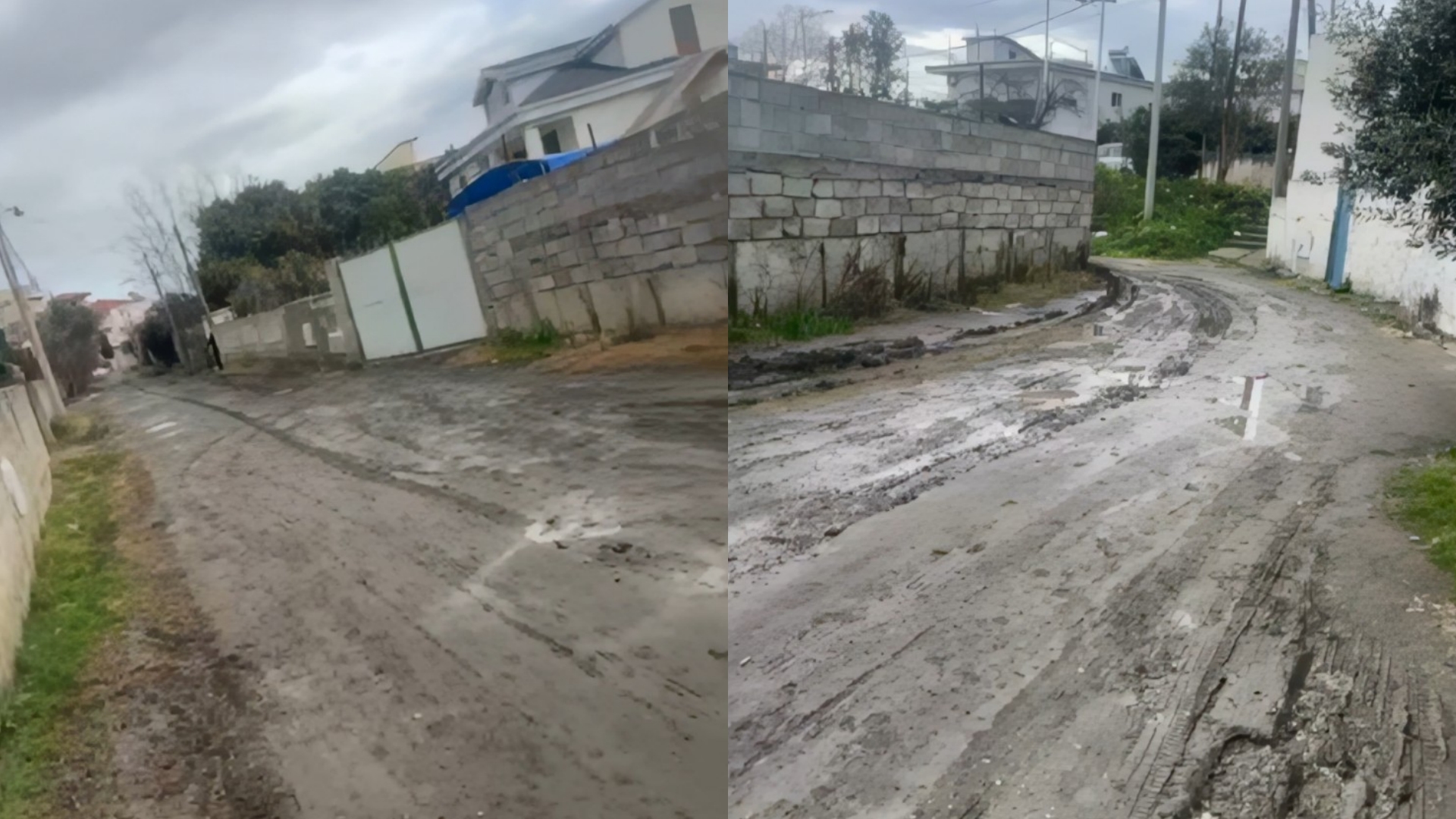 Vetëm 700 metra larg qendrës së Fierit  rruga duket si në mesjetë