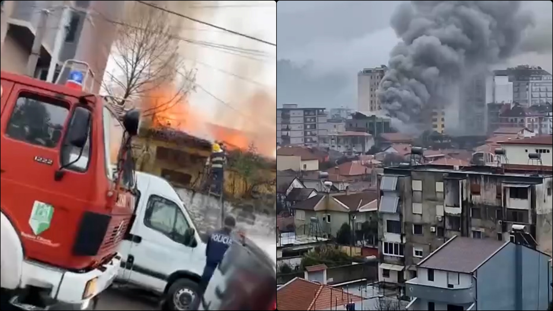 Merr flakë një shtëpi në qendër të Elbasanit, fatmirësisht pa të lënduar