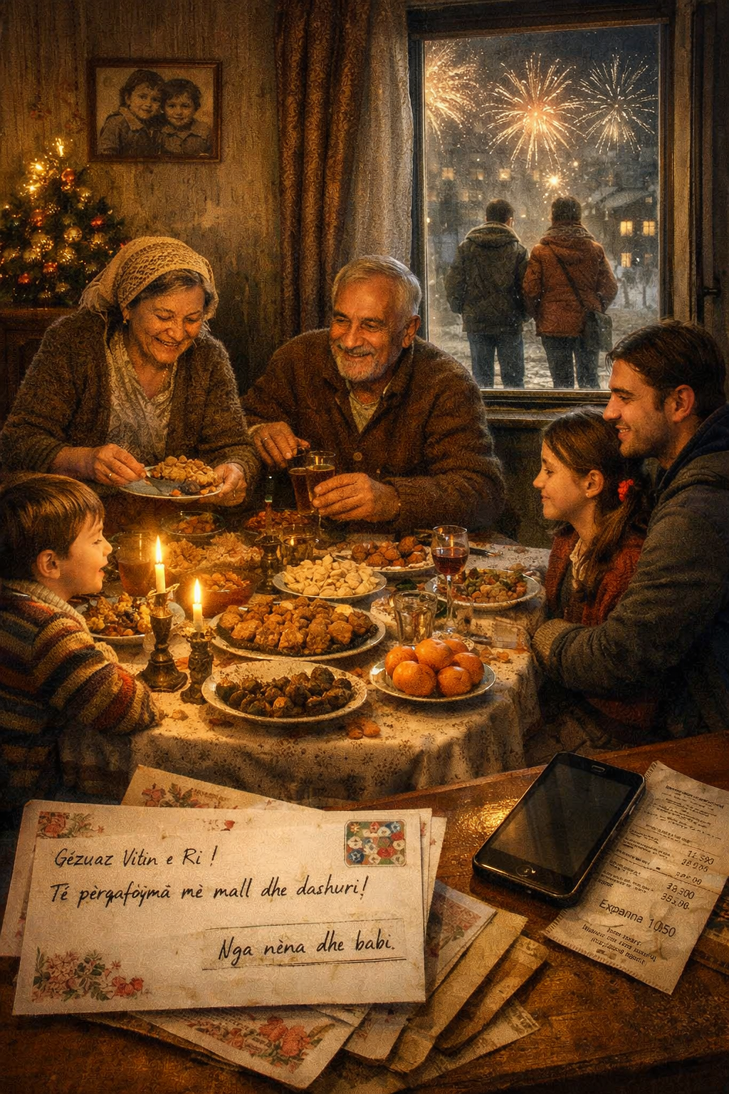 Nga shtëpia plot gumëzhima  te tryeza me dy të moshuar  A ka humbur magjia e Vitit të Ri  