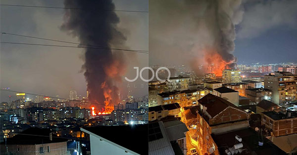 Kulla e rradhës  Zjarr i madh i dyshimtë te ish Uzina  Dinamo 