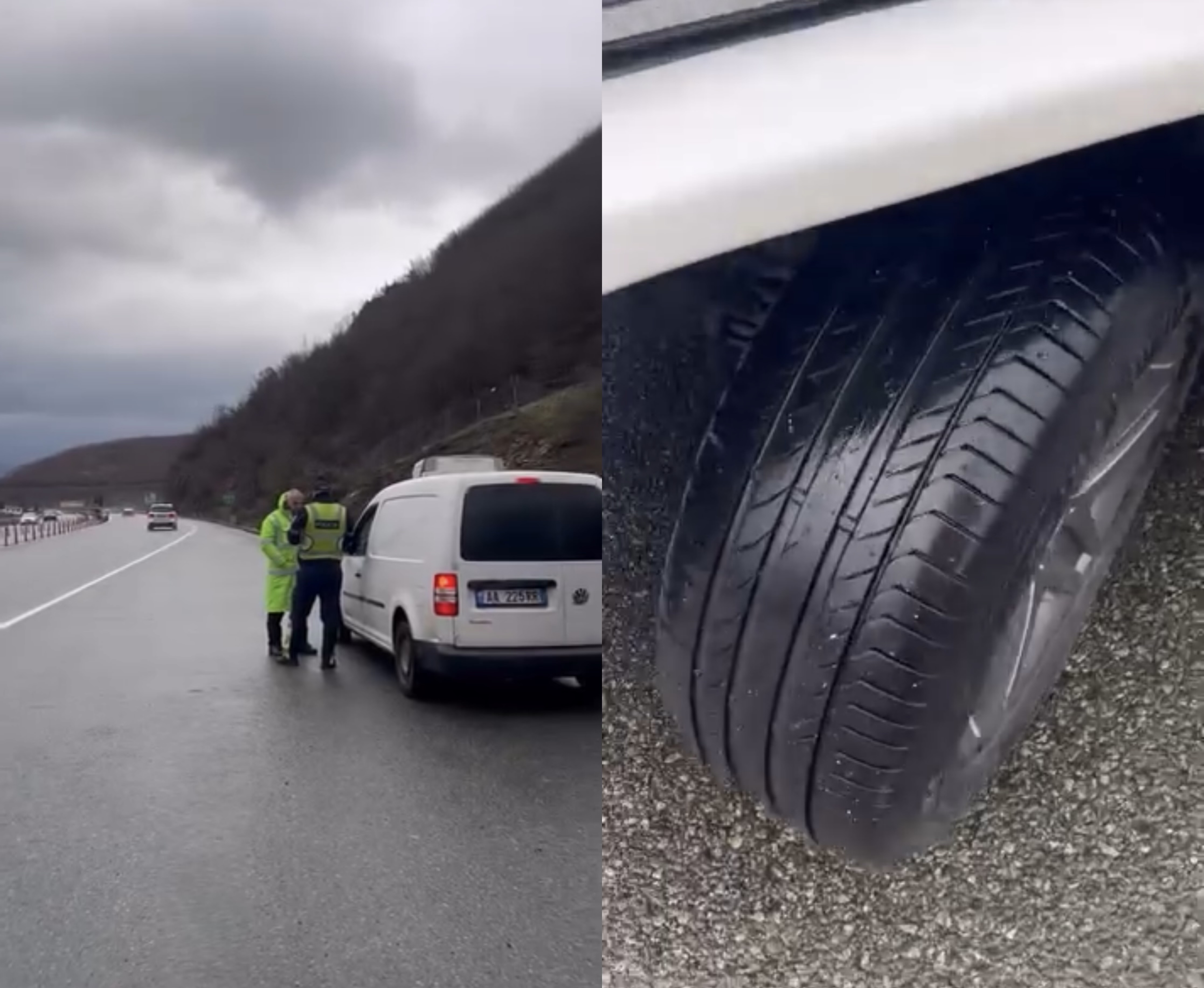 Pas aksidenteve të shumta  Policia gjobit shoferët për gomat dhe zinxhirët