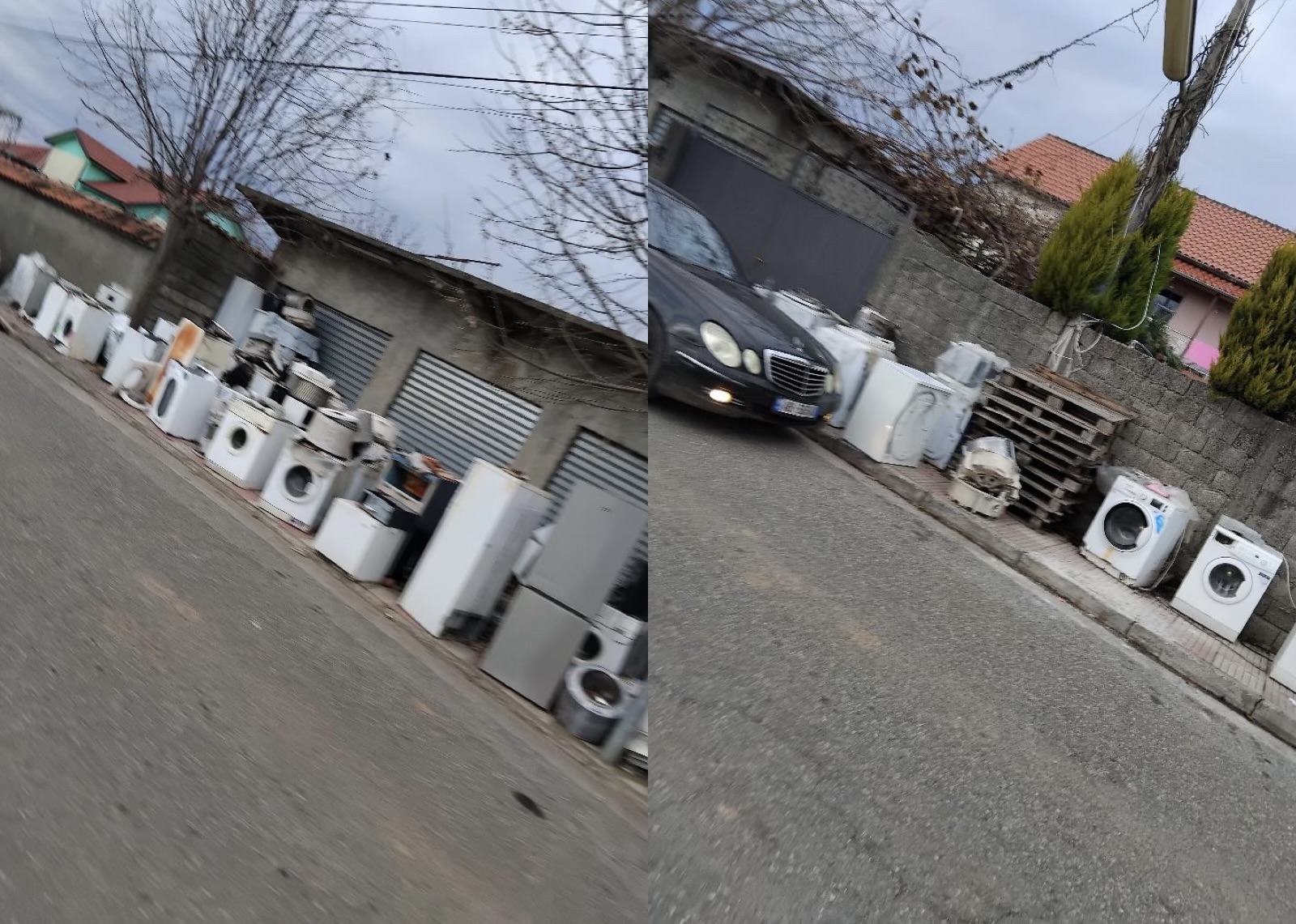 Trotuari i bllokuar me lavatriçe të prishura, banorët e Koplikut s’kanë ku kalojnë