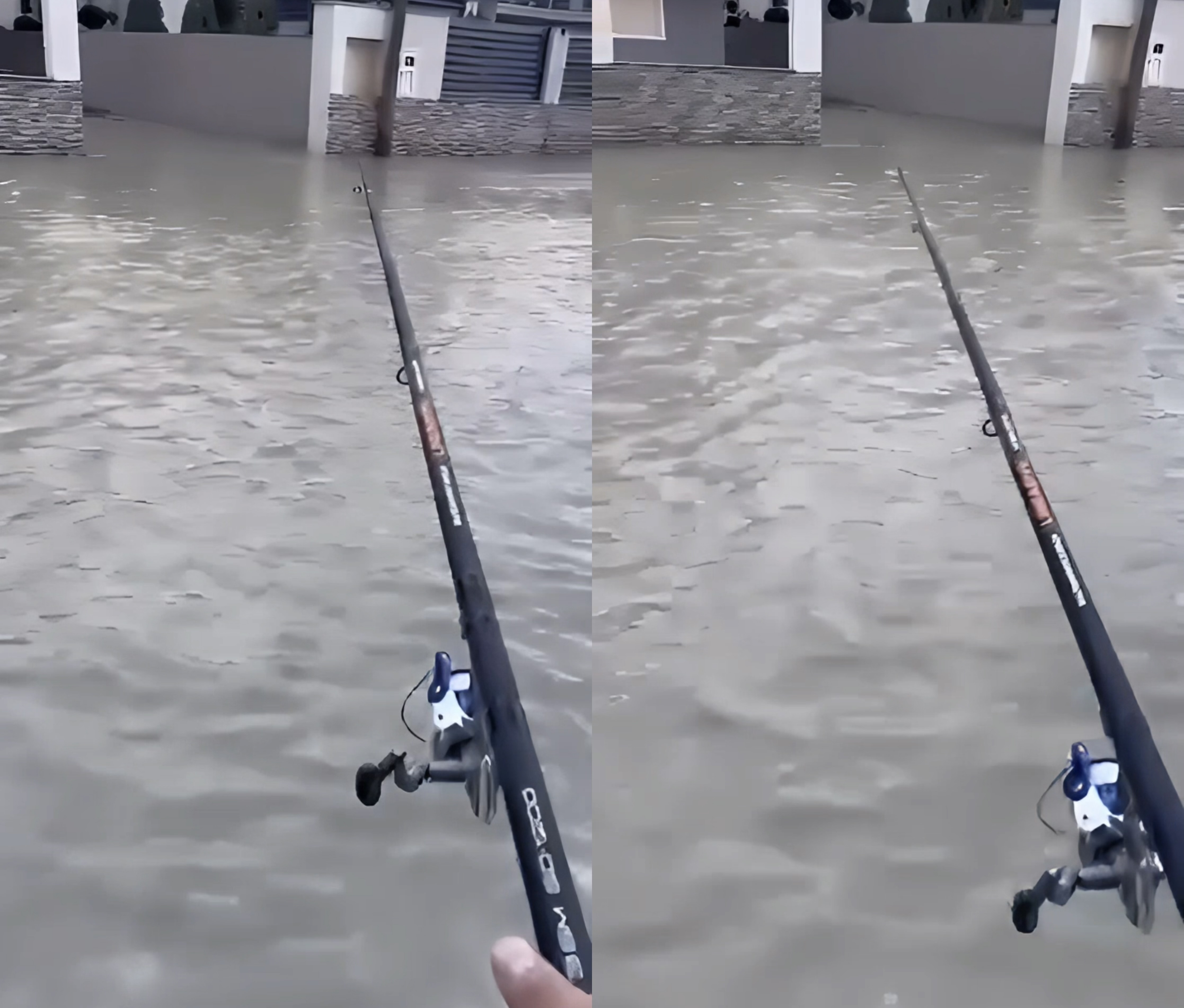 Uji deri në gju prej disa ditësh, durrsakët nxjerrin grepat për të peshkuar