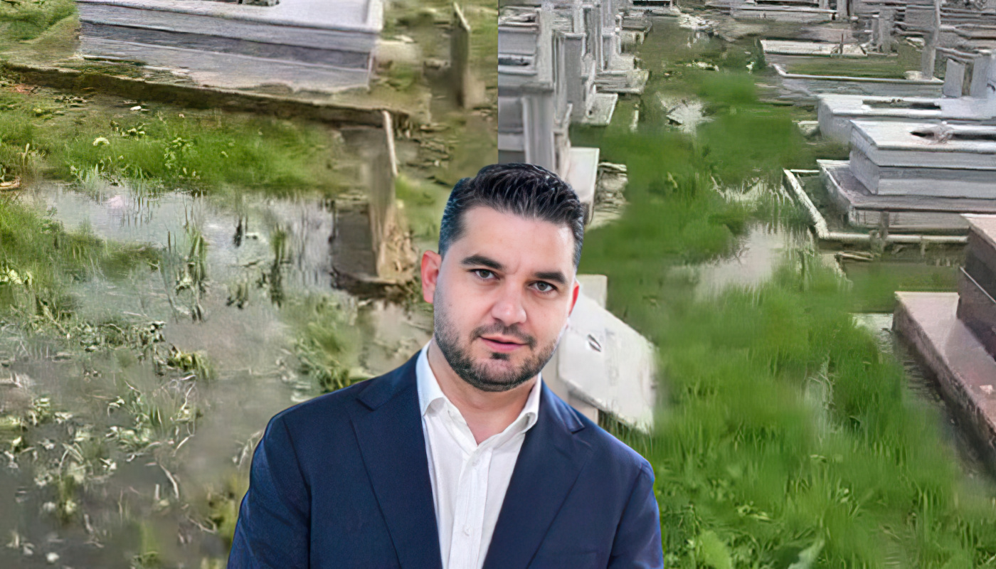 Varrezat e Kavajës të përmbytura dhe pa mirëmbajtje  Qosja në Amerikë