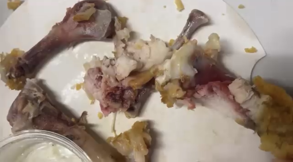  Të kuqe dhe të pagatuara   vajzat skandalizohen nga krahët e pulës në KFC