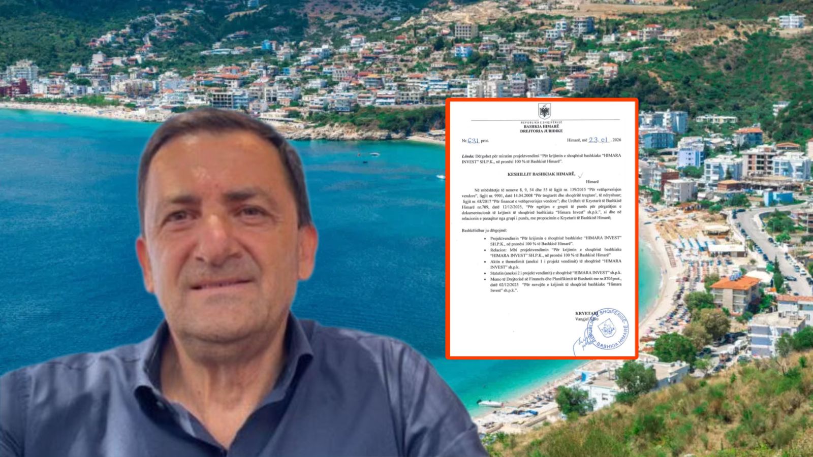  Hajdutllëku  i pronave në Himarë  Tavo krijon shoqërinë  Himara Invest 