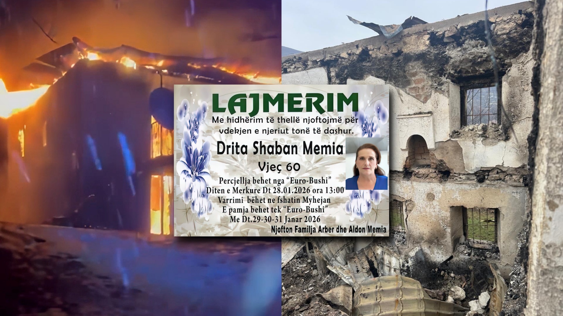 Zonja e shtëpisë humbi jetën nga zjarri  burri në spital  Nevojitet ndihmë