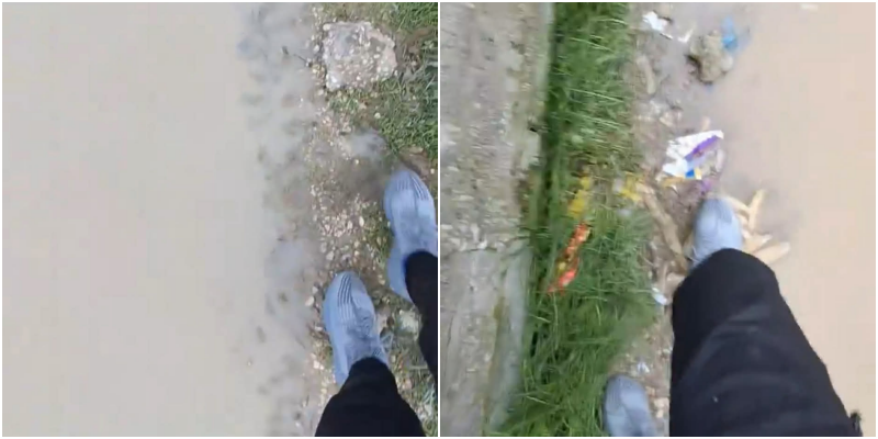 25 vite taksa të paguara, fierakët bëjnë akrobacira për të kaluar rrugët me pellgje