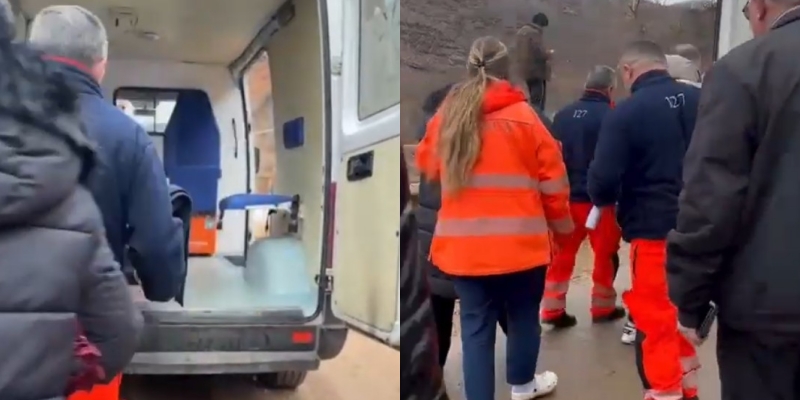 Bllokohet ambulanca në Librazhd  pacientja kalon përmes lumit për ndihmë