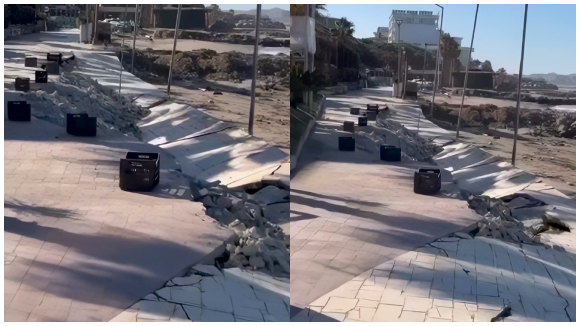 Çahet pedonalja në plazhin e Golemit