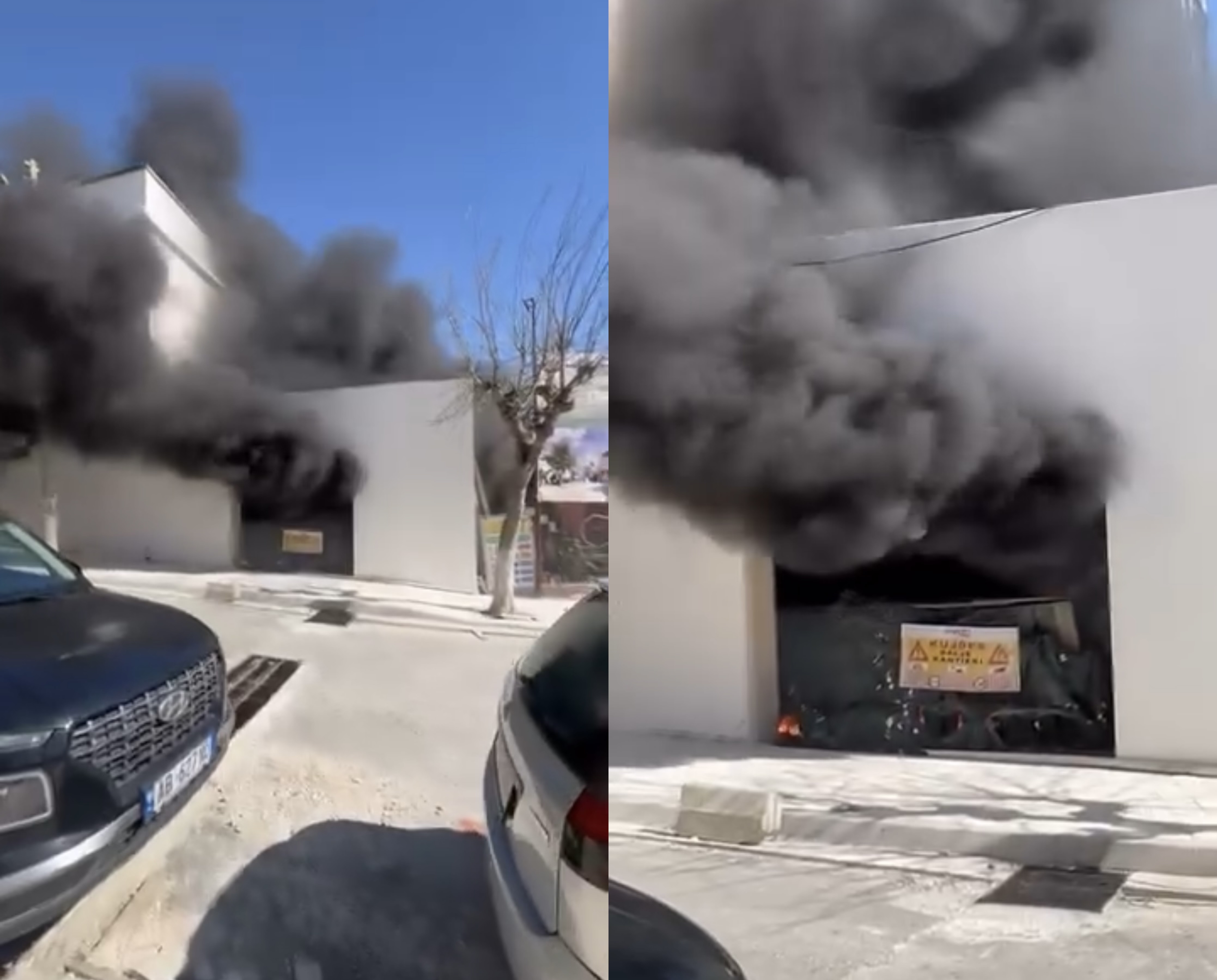 Zjarr në Sarandë  Kabina e ish maternitetit përfshihet nga flakët