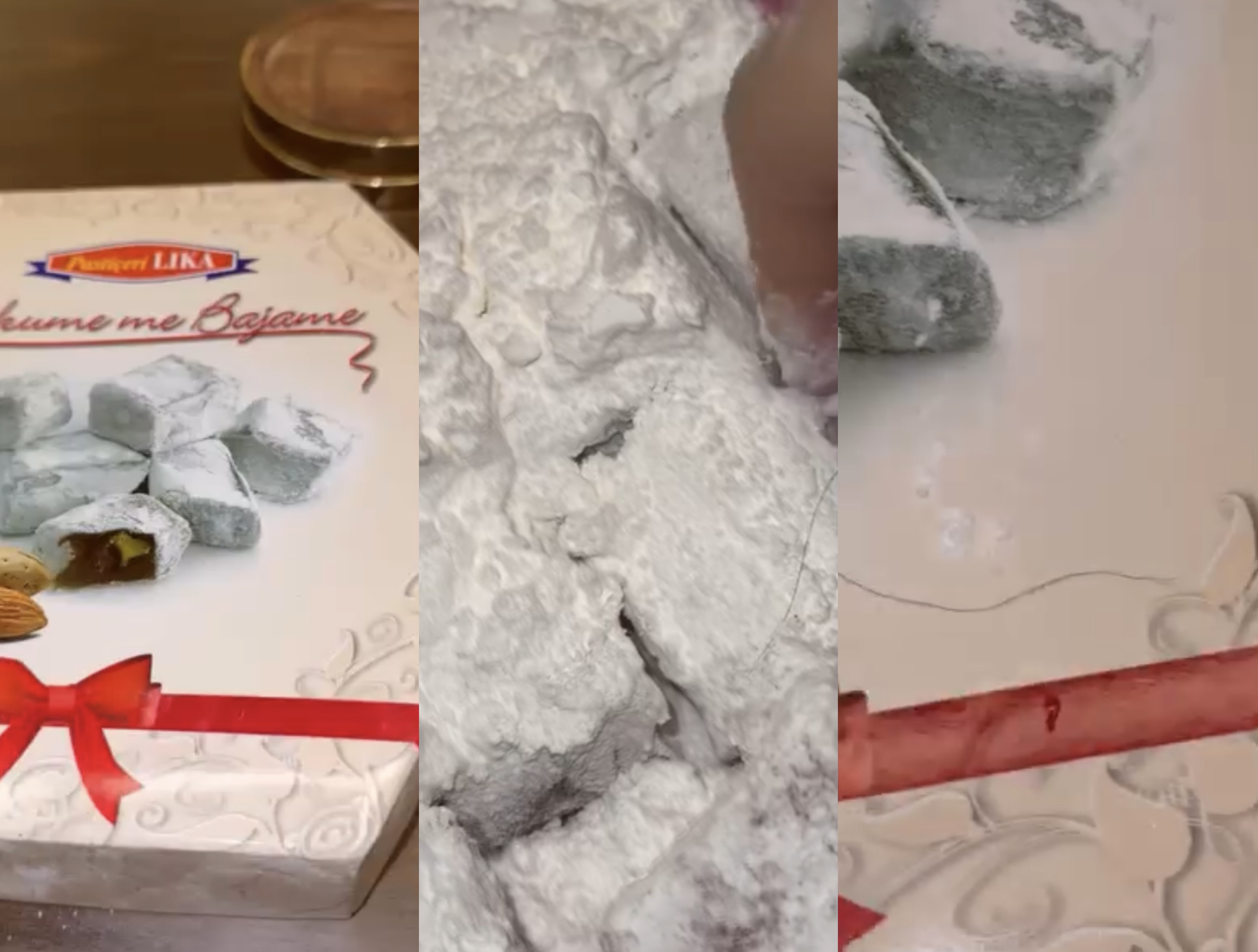 Nepsi për ëmbëlsira shqiptare  qytetarja gjen qime brenda llokumeve  Lika 