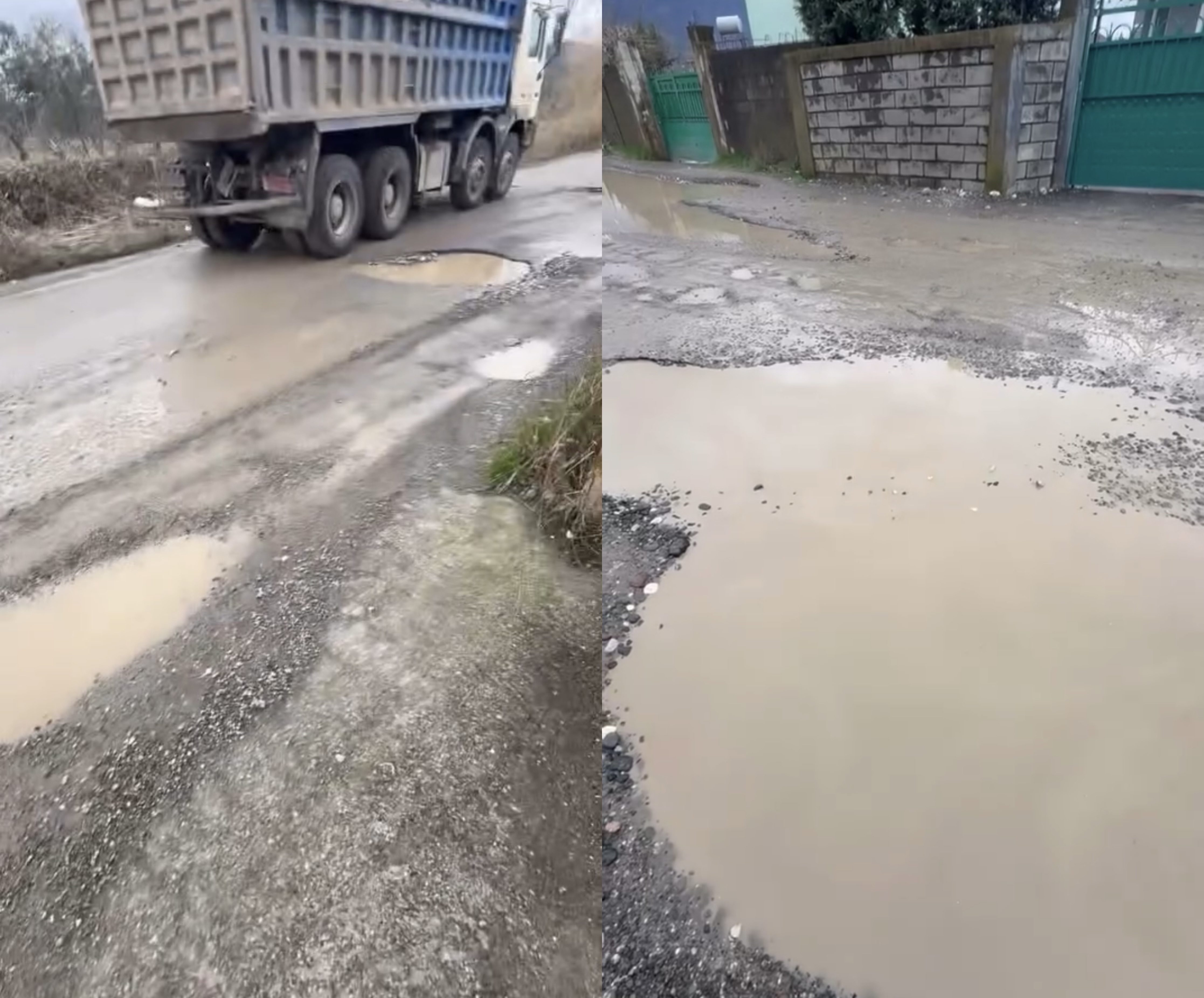 Prej 10 vitesh pa zgjidhje  rruga në Fushë Milot degradohet nga kamionët me tonazh të rëndë