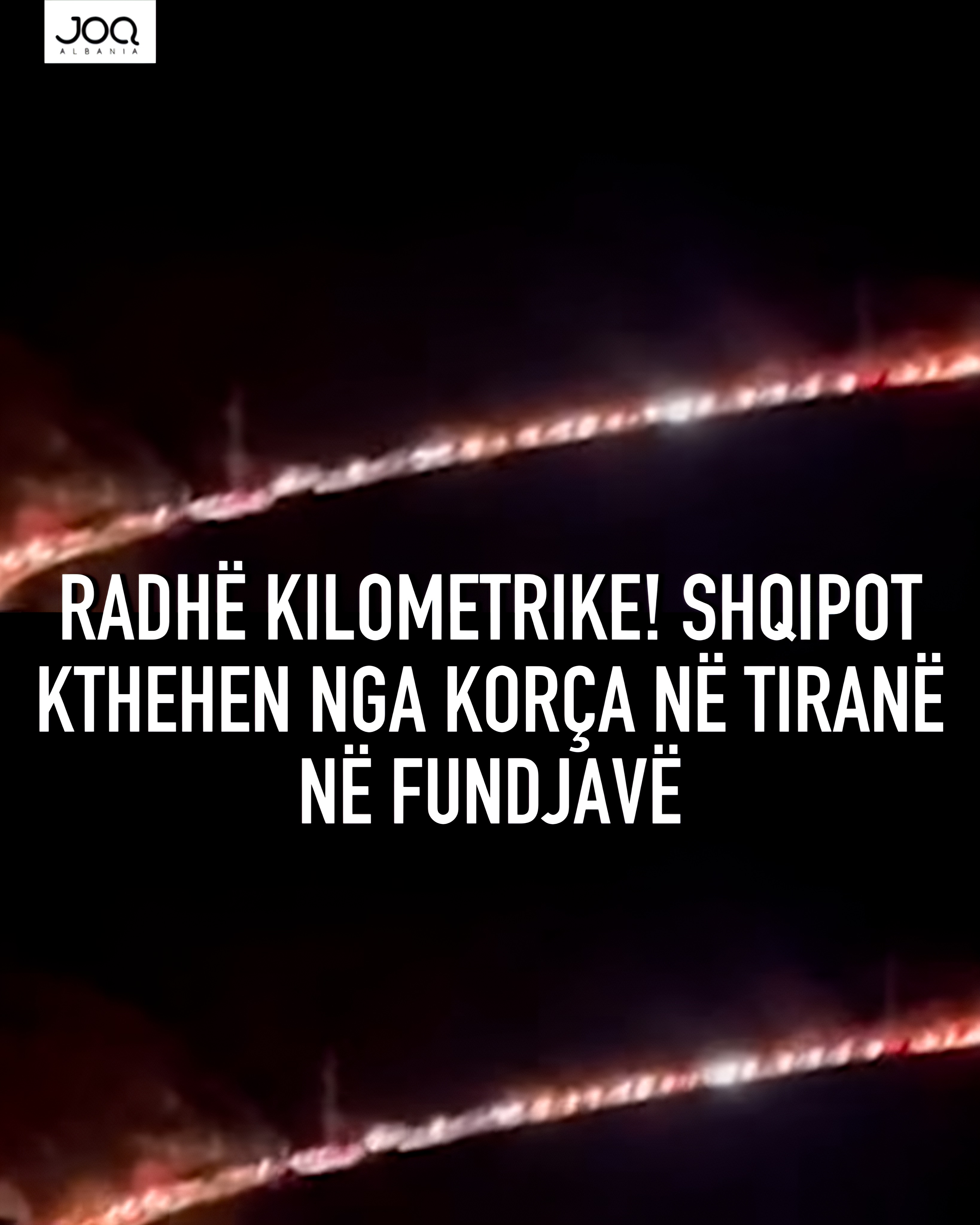 Paralizohet rruga  Shqipot kthehen nga Korça për Tiranë në fundjavë