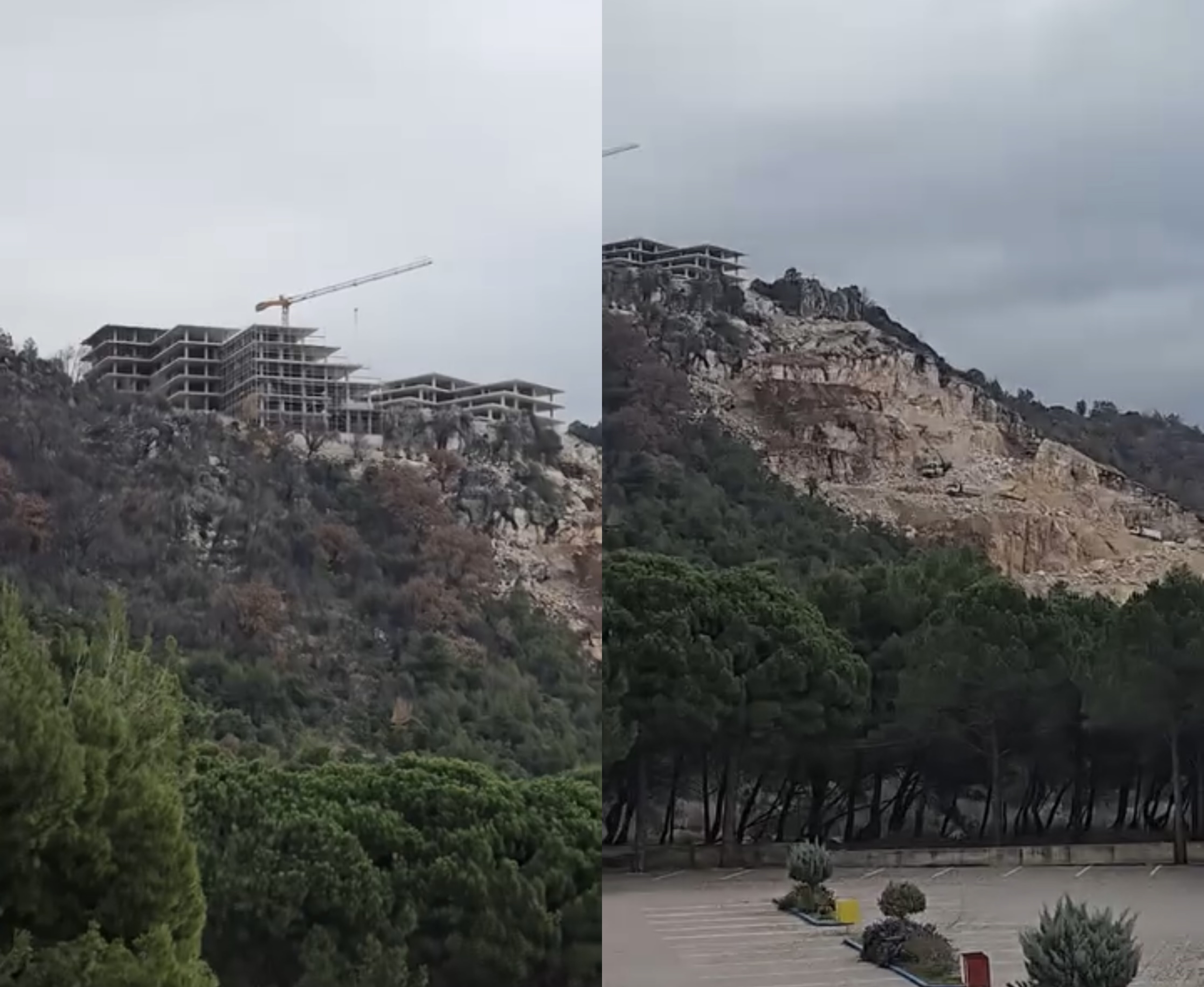 Qytetari denoncon shkatërrimin e natyrës në Shëngjin  Mali po masakrohet për ndërtimin e një resorti