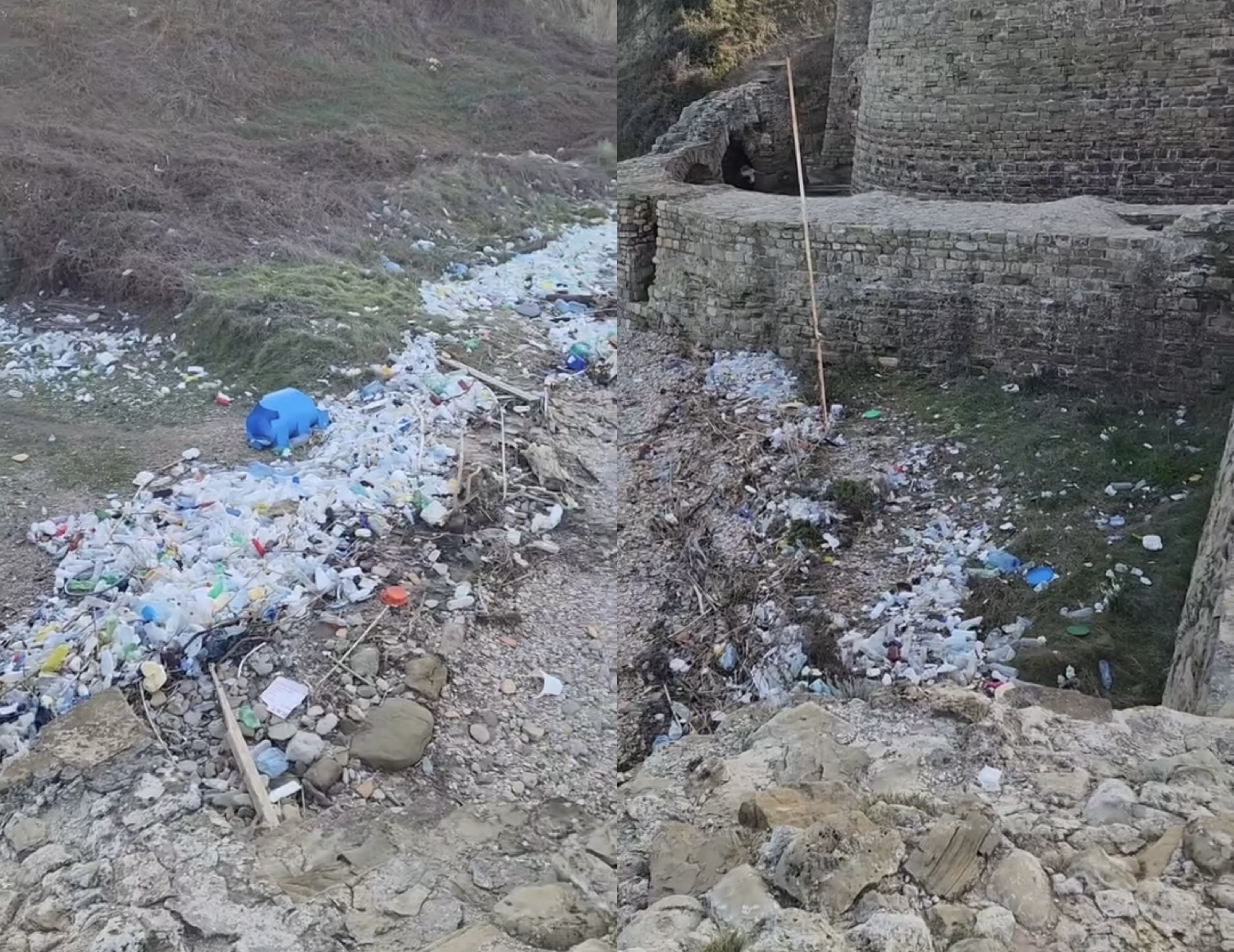 Kalaja e Kepit të Rodonit mbushet plot me mbetje plastike