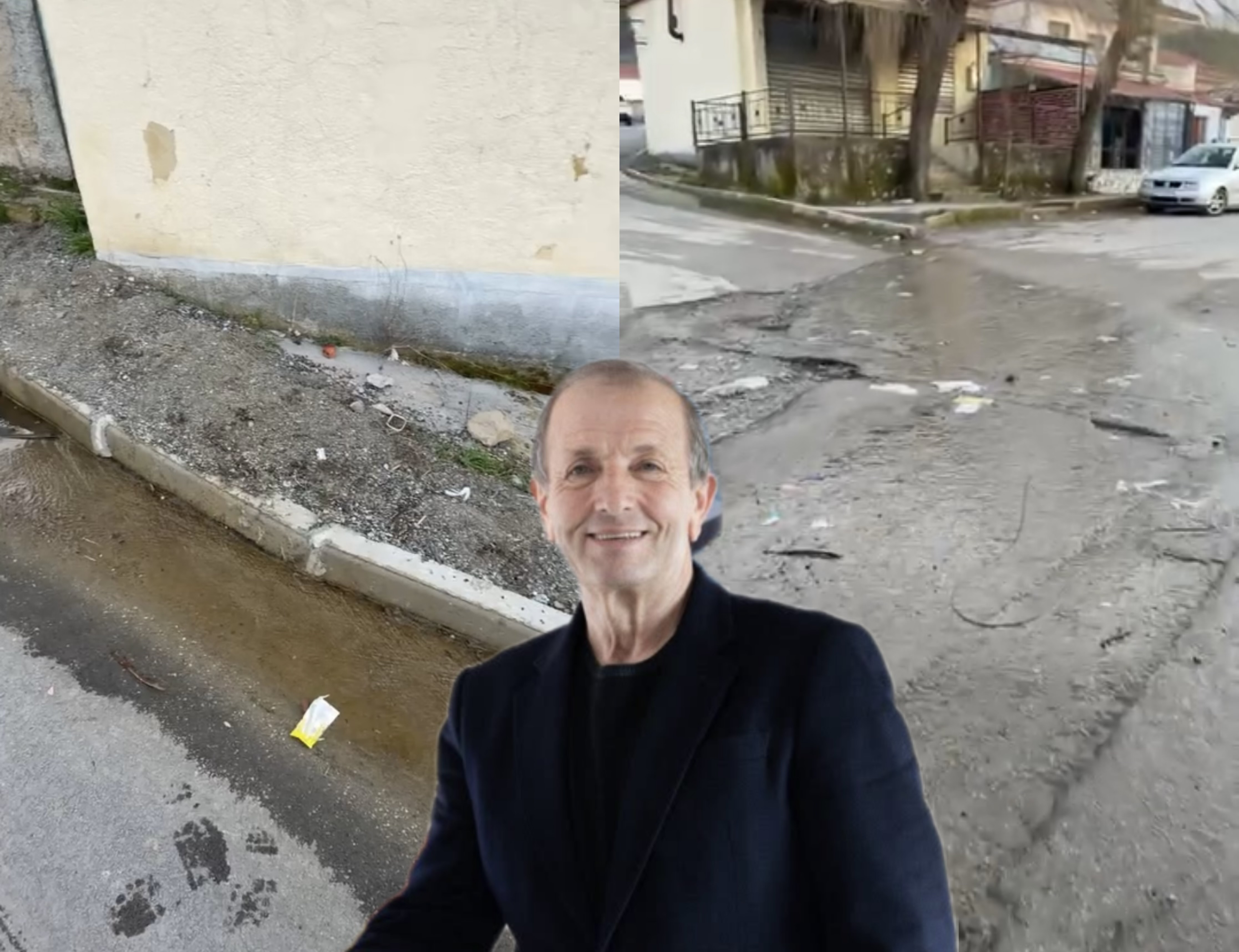 Gëzimi kujtohet vetëm për zgjedhje  uji derdhet rrugëve të Maliqit nga tubacionet e prishura