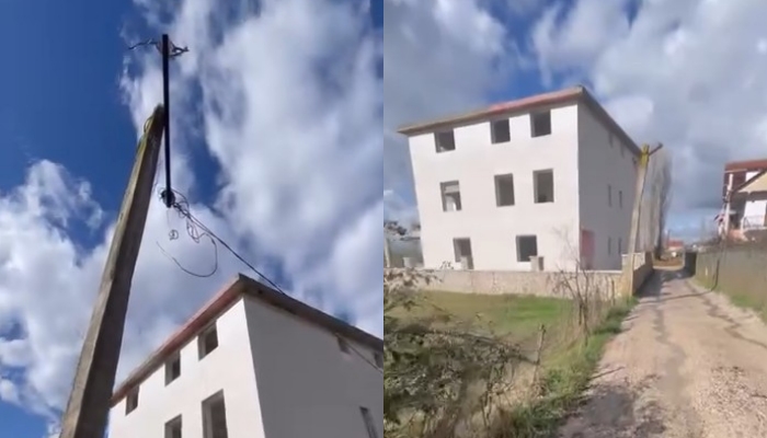 Fëmijët e Tapizës kalojnë mes telave elektrikë të varur  rrezik tragjedie