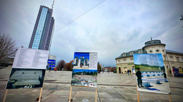Aksion simbolik kundër pasaktësive të ekspozitës për masakrat në Kosovë