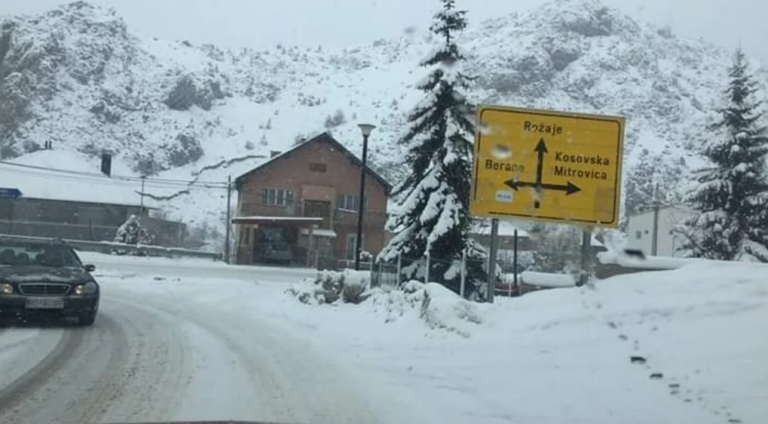 Rruga Pejë–Kullë–Rozhajë e pakalueshme për kamionë, shkak bora