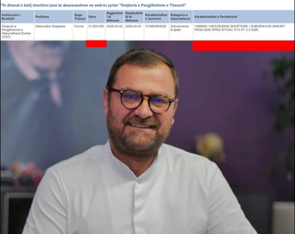 Gys shina drejtor i Hekurudhës Shqiptare  300 000€ në muaj për rrogat e punonjësve