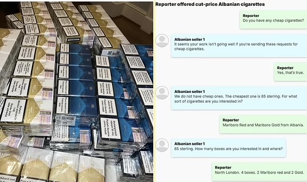 Shqiptarët me biznes të ri në Angli  Shesin cigare të kontrabanduara në rrjetet sociale