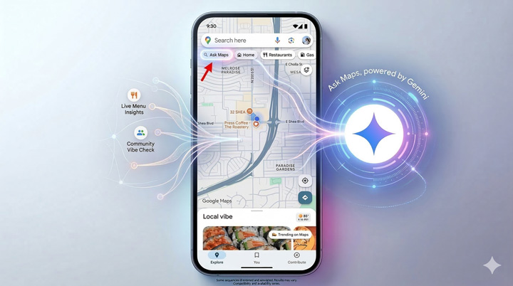 Nga hartë në asistent  Google Maps transformohet me inteligjencën artificiale