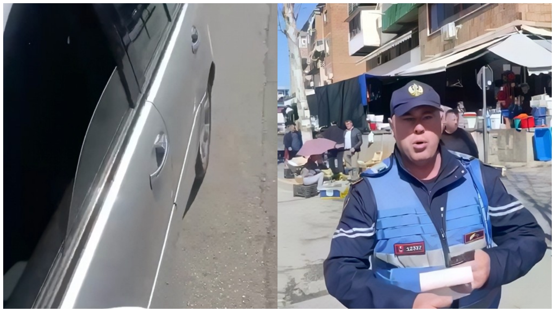 Me djalin në gjumë në makinë   i forti  i policisë e gjobit dhe i hedh telefonin