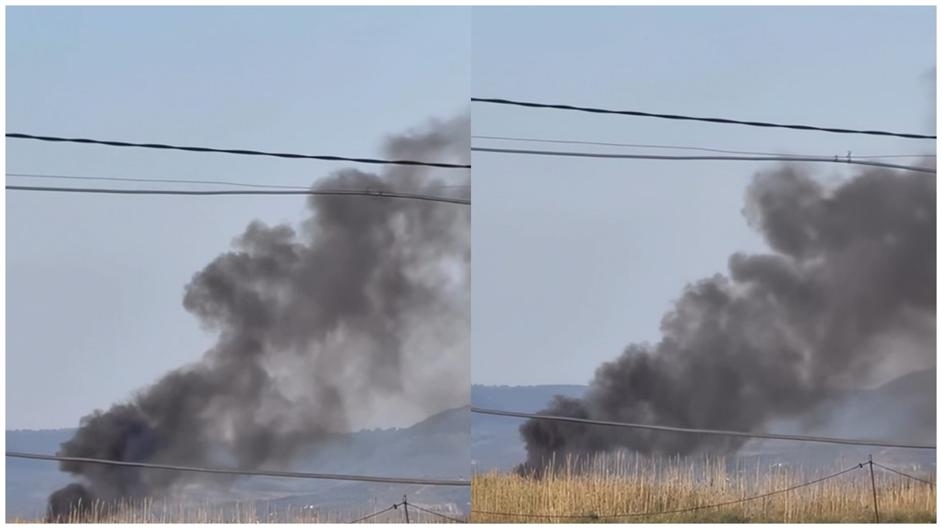 Në Xhyherinë të Vlorës po digjen goma  tym i zi mbulon zonën