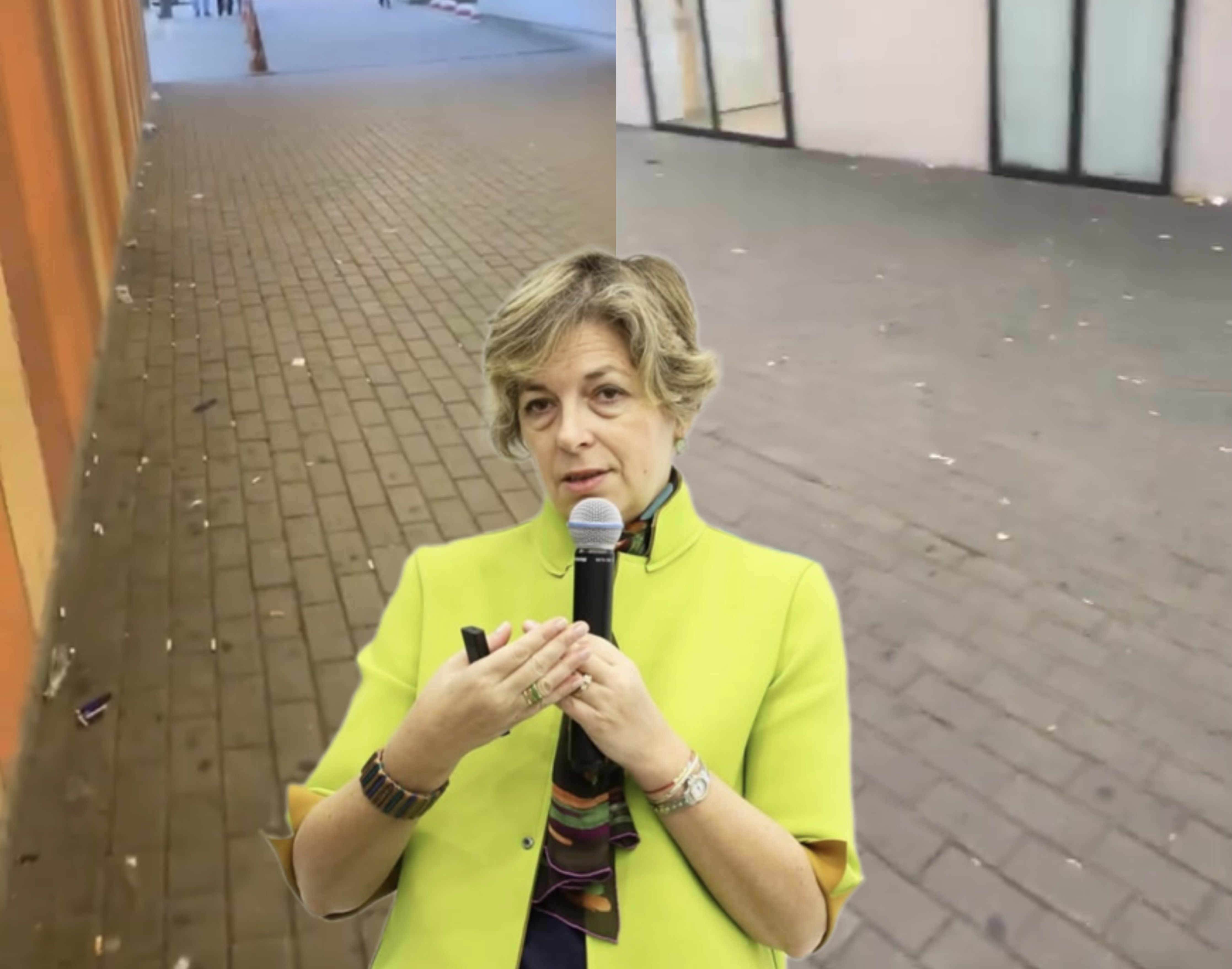 Hyrja e Pediatrisë në QSUT si stan me mbeturina dhe bishta cigaresh