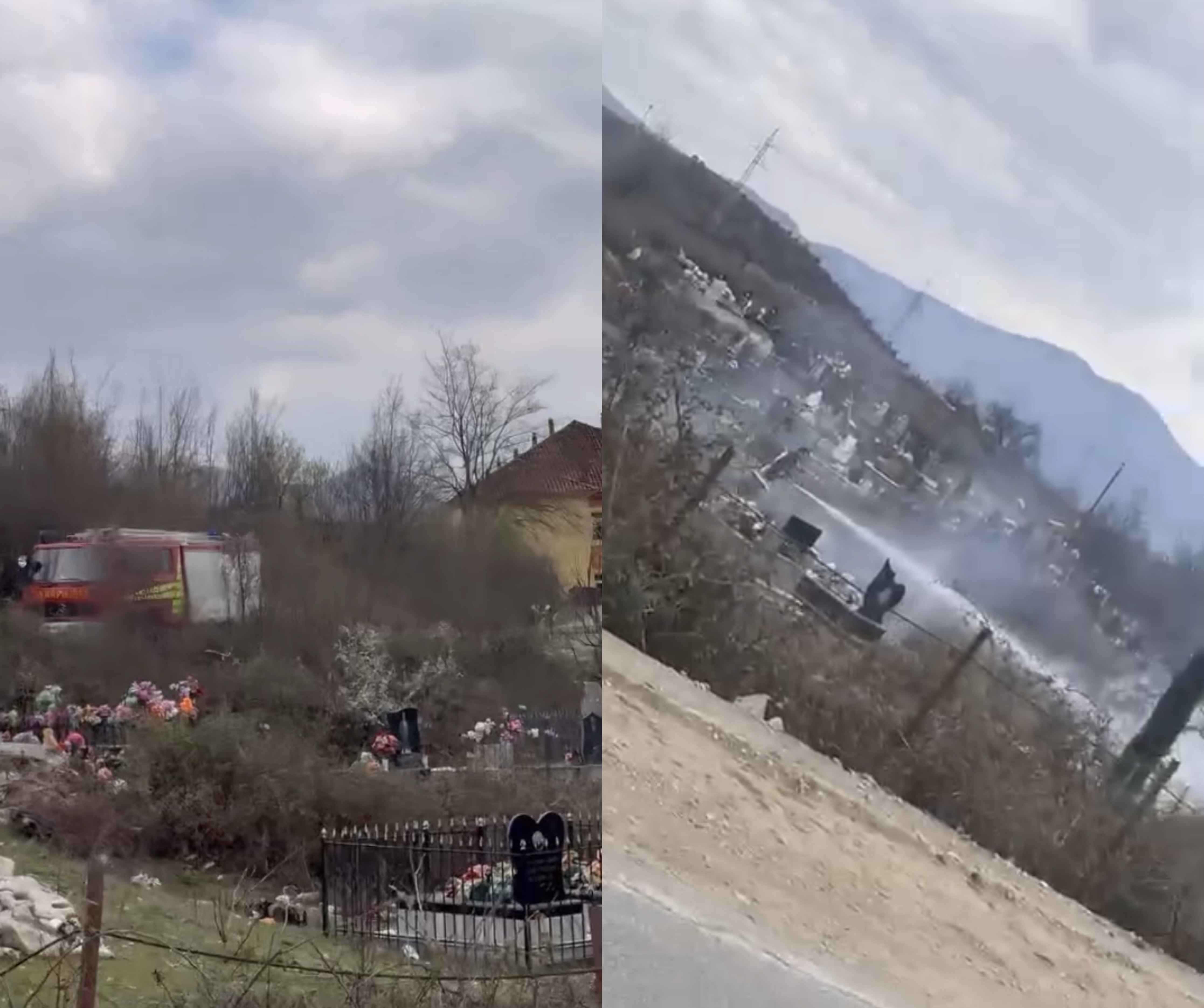 Bashkia i ka lënë mes mbeturinave  përfshihen nga flakët varrezat e Koçanajt në Tropojë