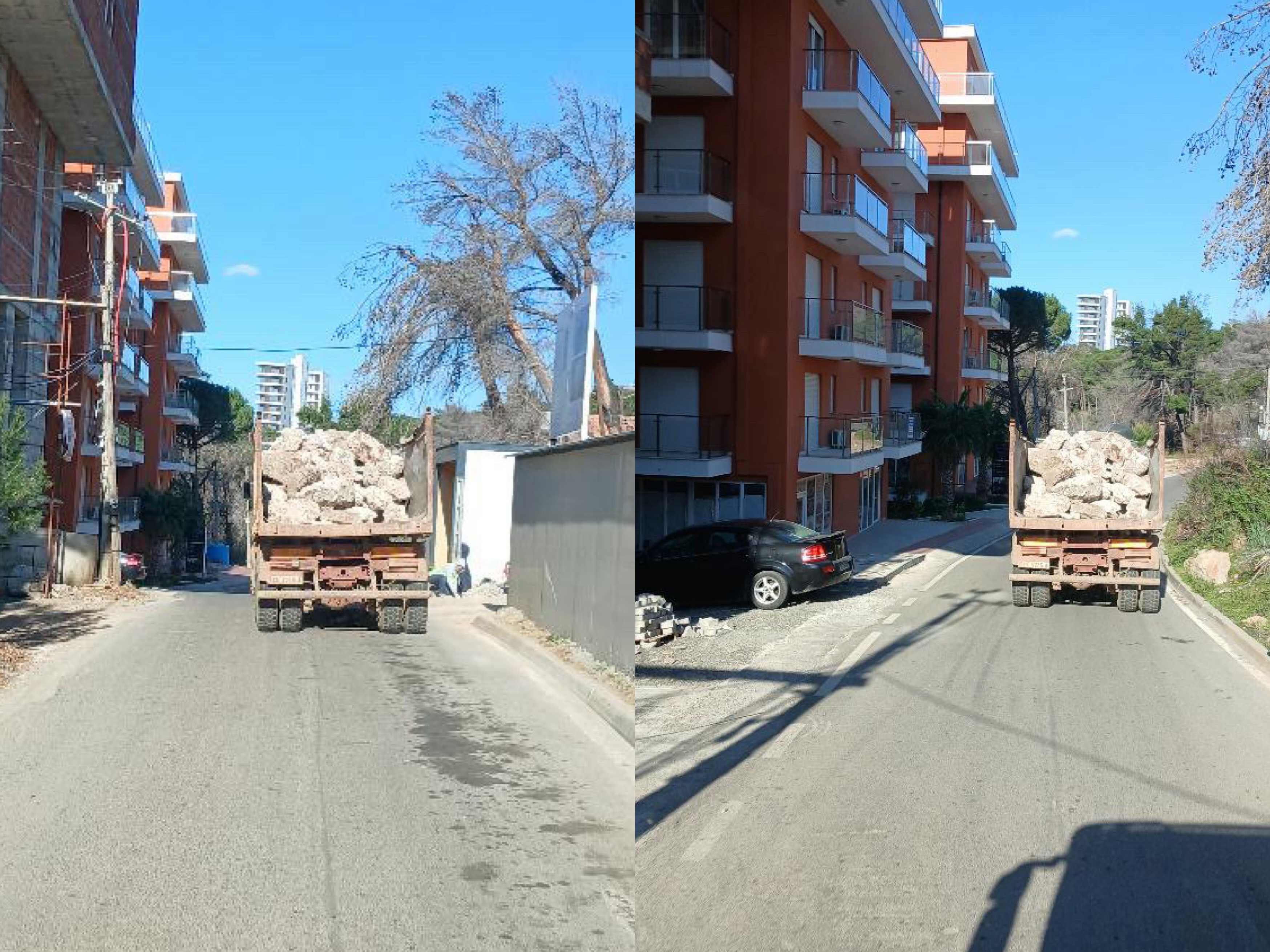 Kamioni me gurë dhe pa sponde sfidon sigurinë çdo ditë