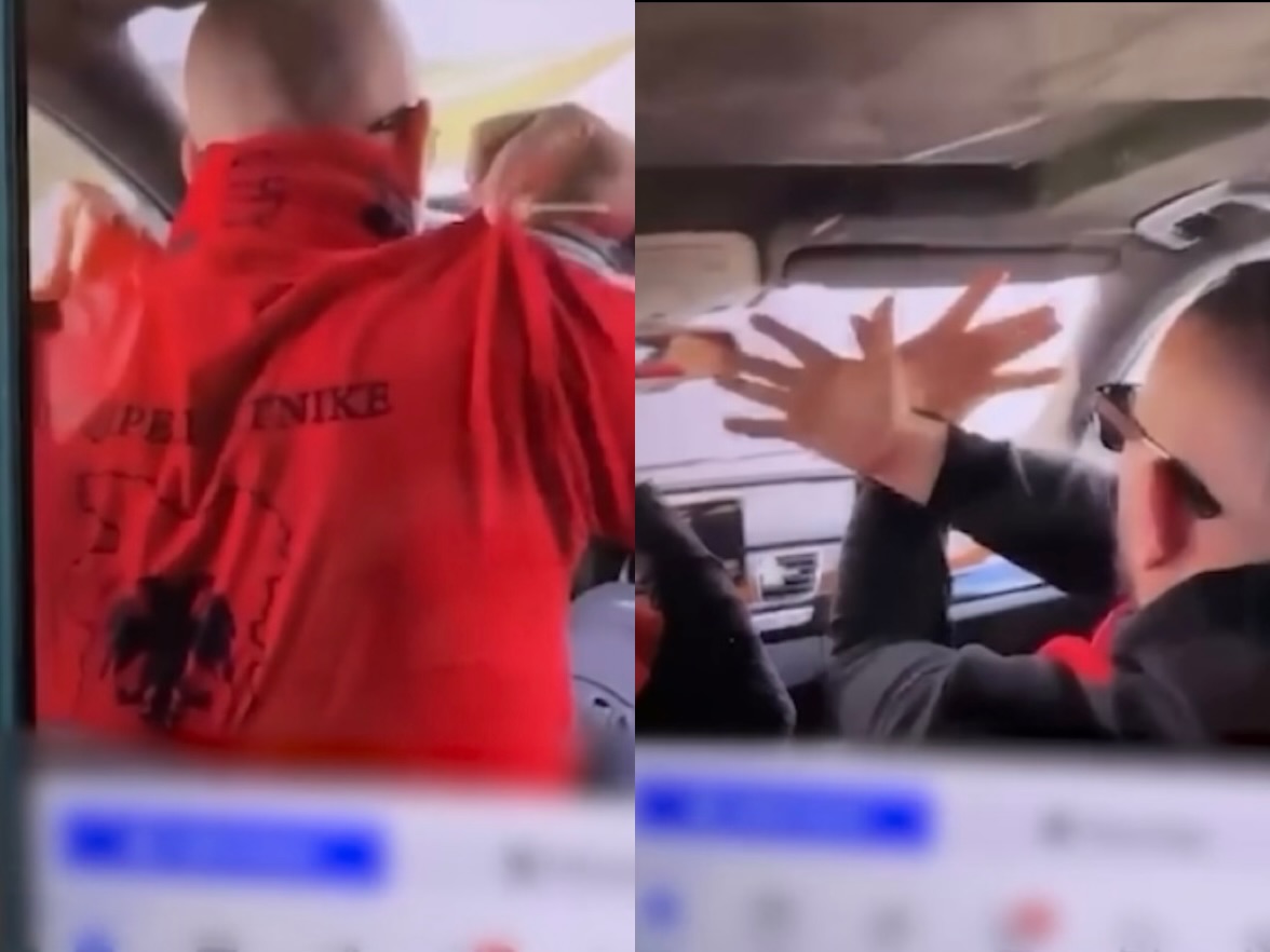 Kënga e Komandantit në makinë, del video e arrestimit të 4 shqiptarëve në Serbi