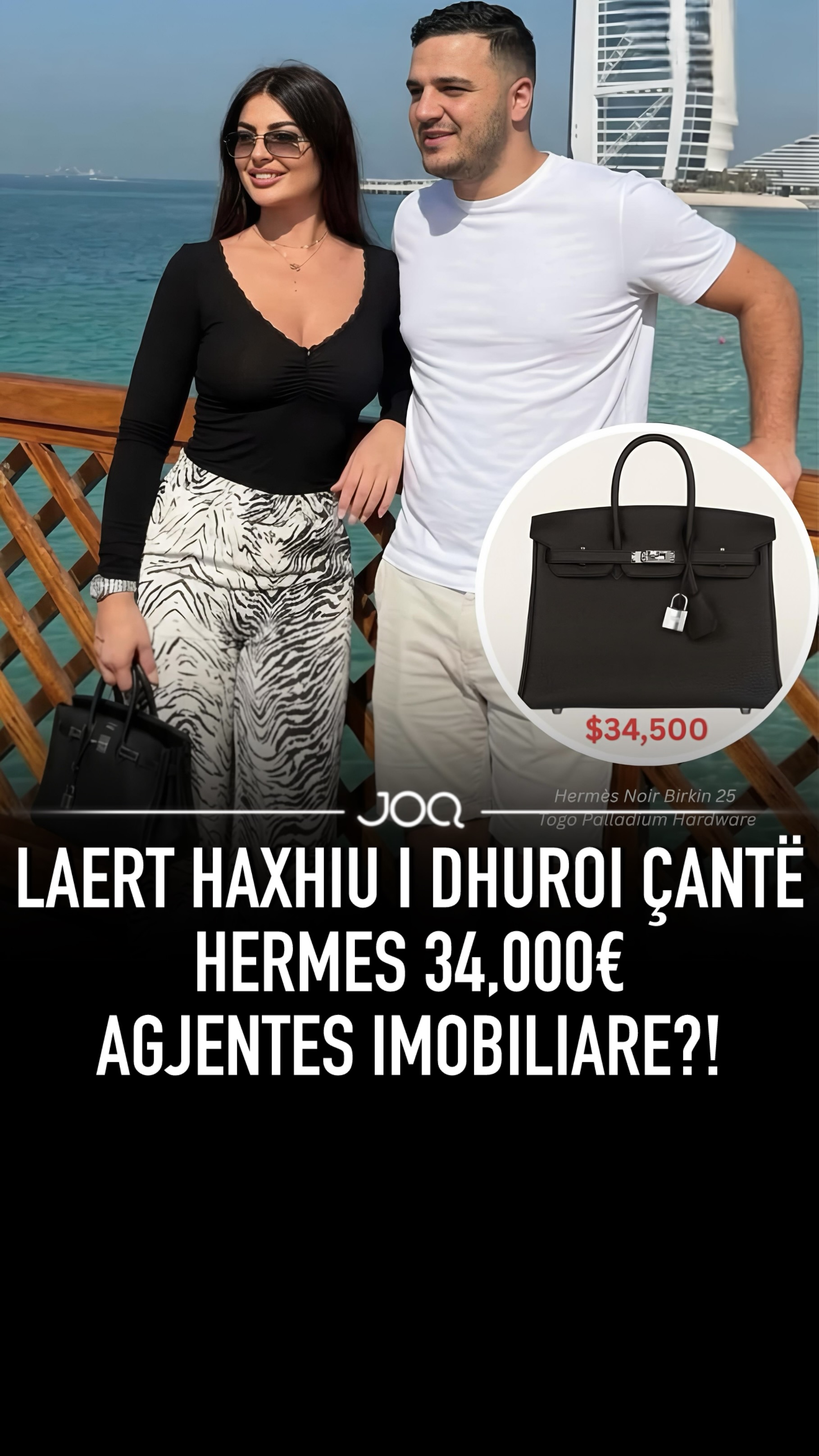 Laert Haxhiu i dhuroi çantë Hermes 34,000€ agjentes imobiliare?!