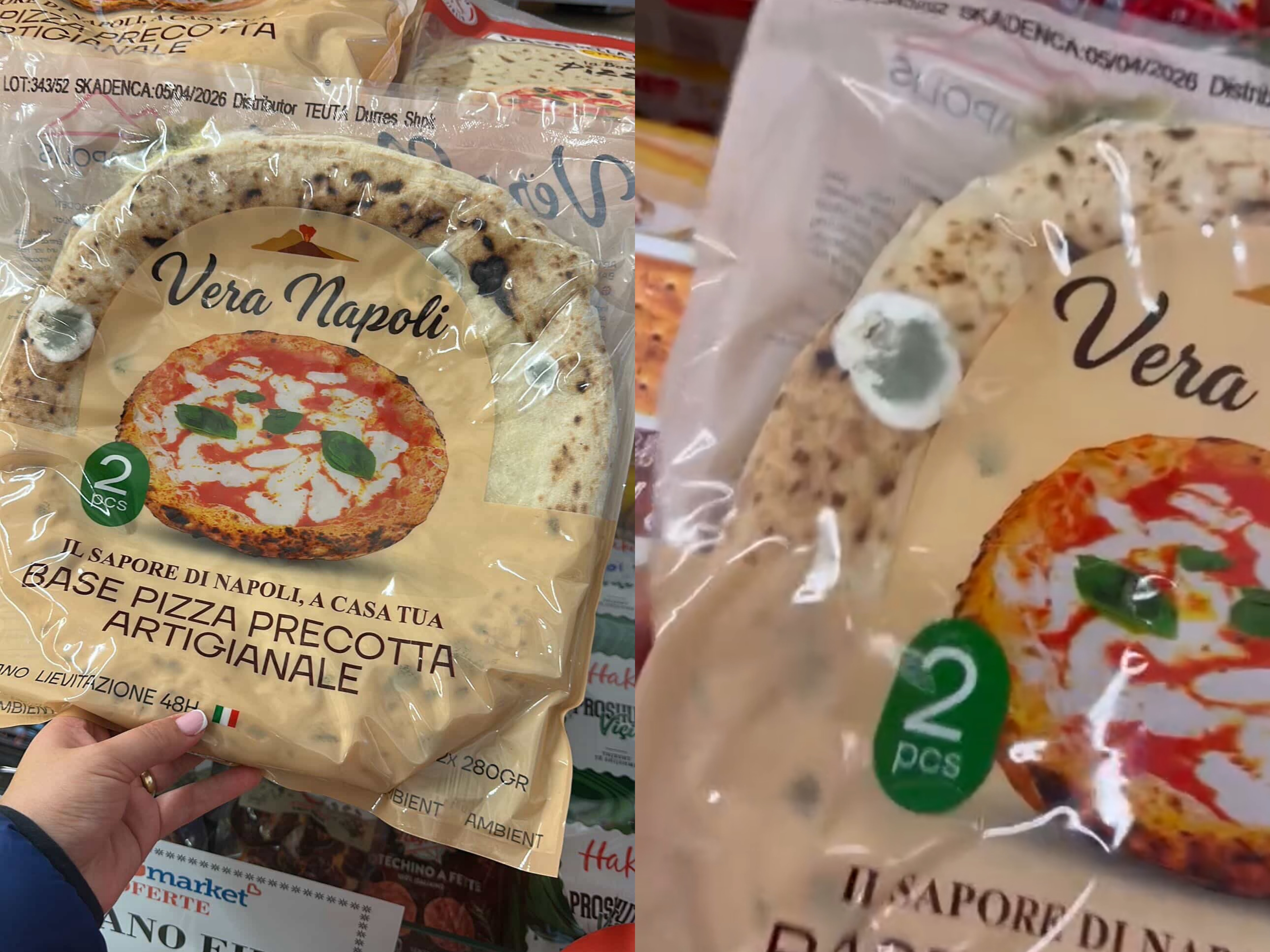 BigMarket vë në rrezik konsumatorët  brumi i gatshëm për pica me myk para skadence